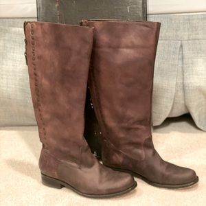 Steven by Steve Madden brown leather riding boots